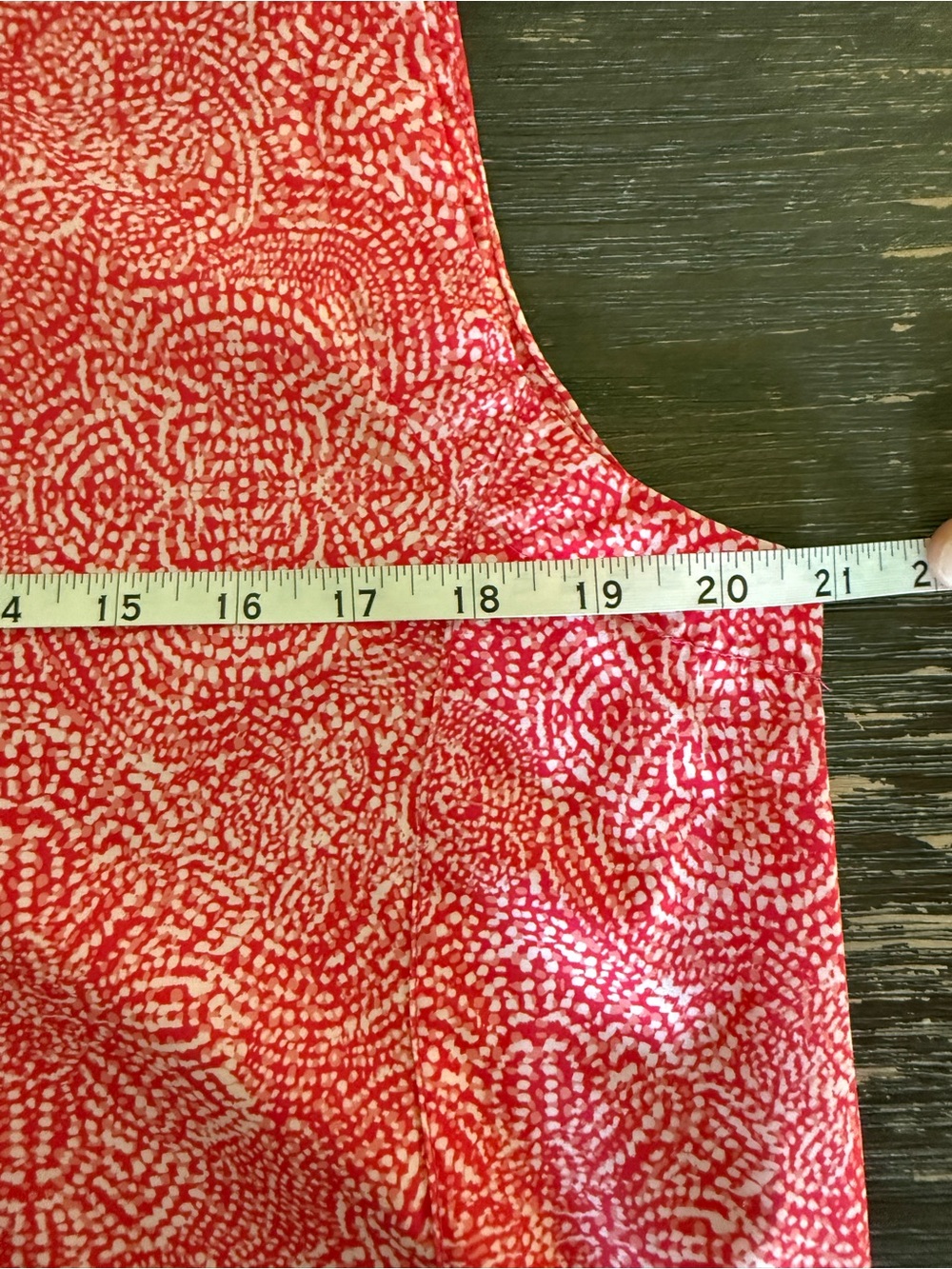 Rip Skirt Hawaii Sleeveless Red White Patterned Women’s Sundress Size L - Picture 8 of 12